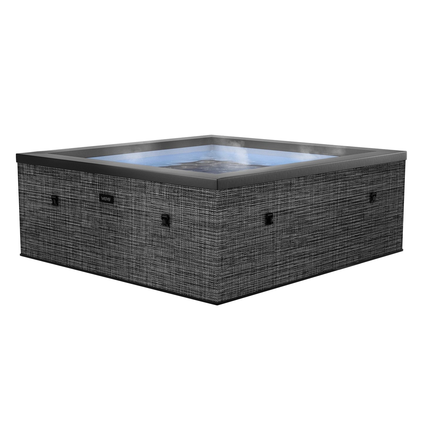 Spa gonflable éco-mousse Wave Garda 4/6 personnes carré avec chauffage intégré