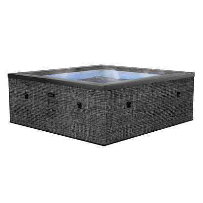 Spa gonflable éco-mousse Wave Garda 4/6 personnes carré avec chauffage intégré