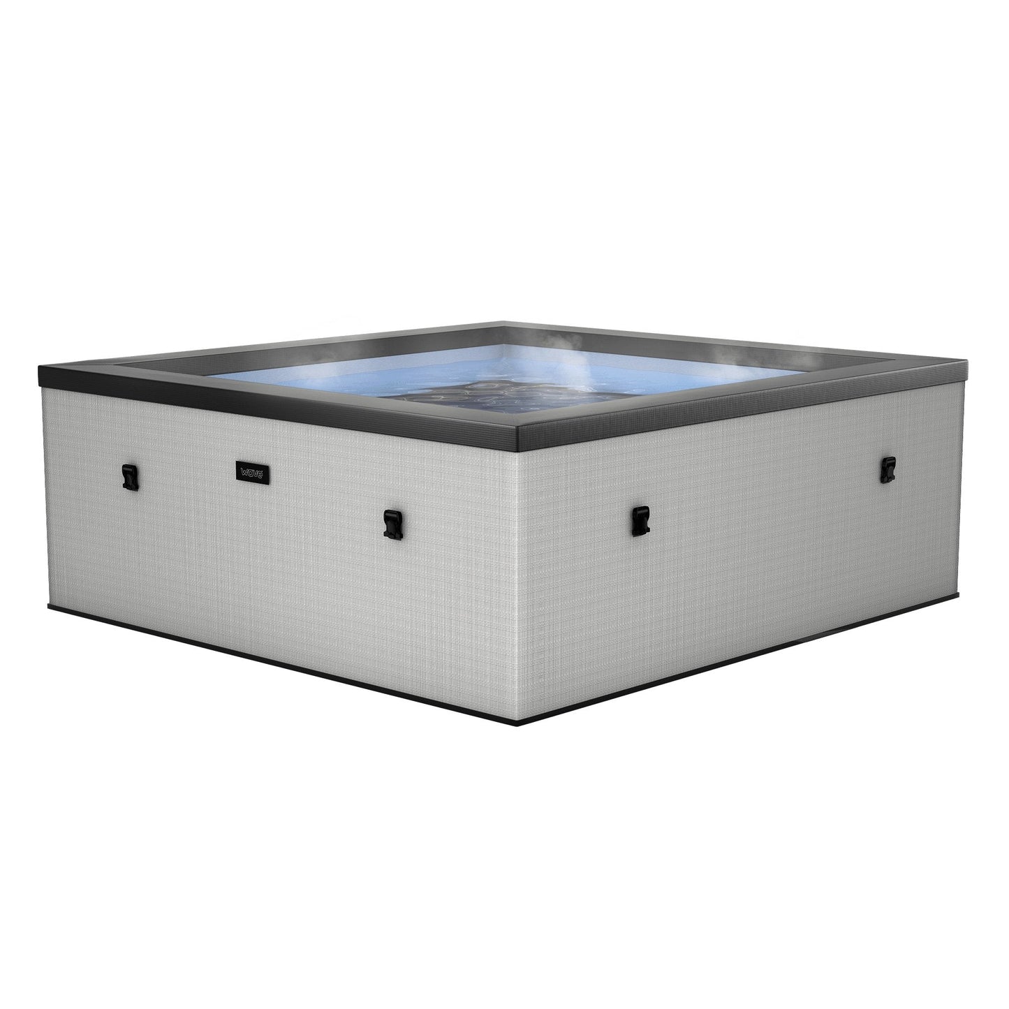Spa gonflable éco-mousse Wave Garda 4/6 personnes carré avec chauffage intégré