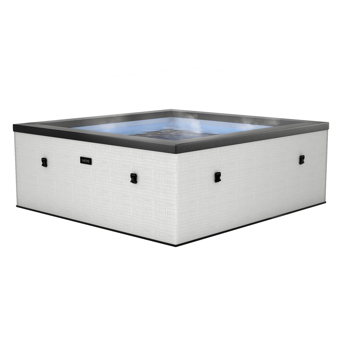 Spa gonflable éco-mousse Wave Garda 4/6 personnes carré avec chauffage intégré