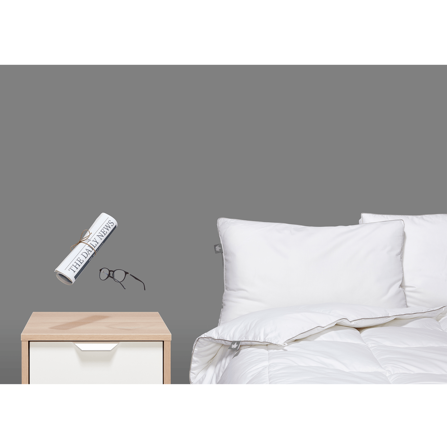 Couette microfibre duvet d'oie synthétique
