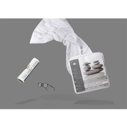 Couette microfibre duvet d'oie synthétique