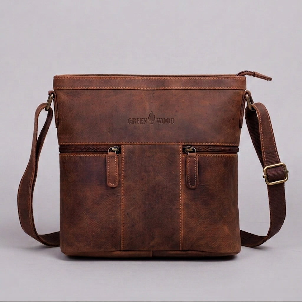 Sac bandoulière en cuir Greenwood