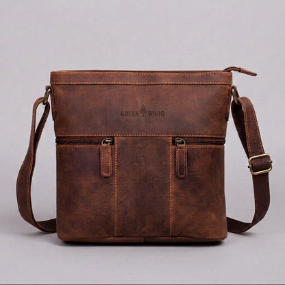 Sac bandoulière en cuir Greenwood