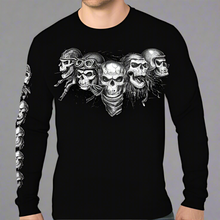 T-shirt manches longues cinq crânes BOL pour homme