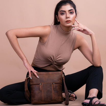 Sac bandoulière en cuir Greenwood