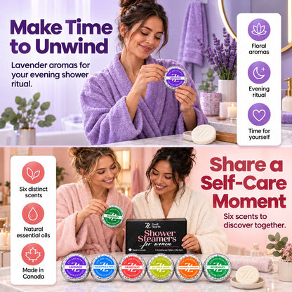 Shower Steamer for Women – 6 Pack Gift Set