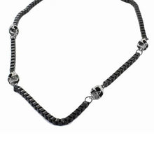 Collier chaîne crâne de motard GoSteel