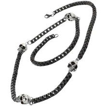 Collier chaîne crâne de motard GoSteel