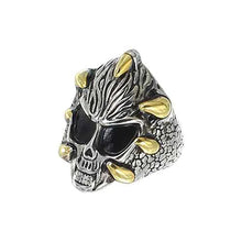 Bague Crâne et Griffes de Dragon GoSteel pour Hommes