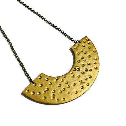 Grand collier plastron, Bijoux faits à la main en pâte polymère, 17 couleurs