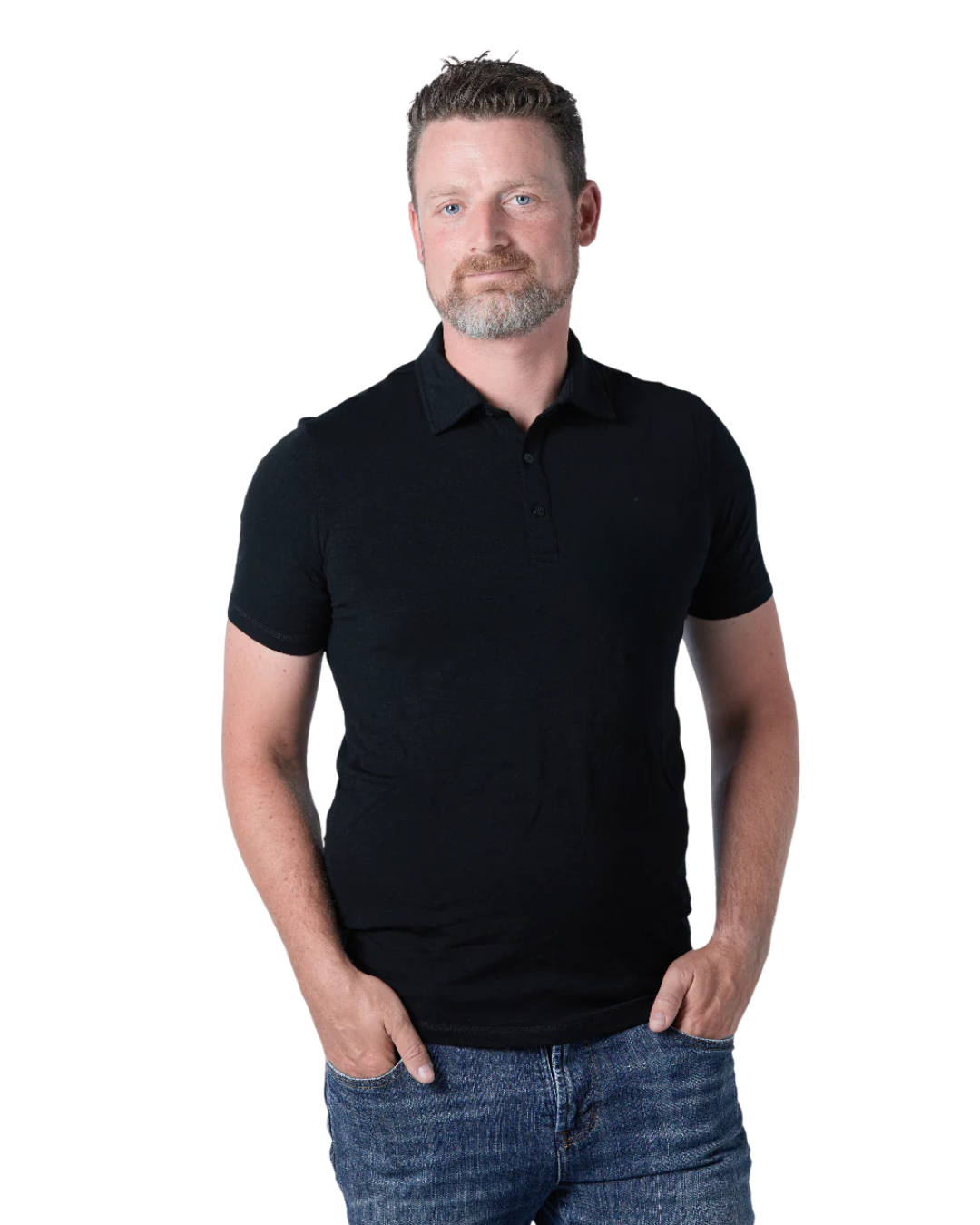 Polo de golf léger en laine mérinos pour homme