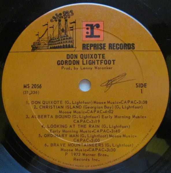 Gordon Lightfoot – Don Quichotte - Original de 1972 !