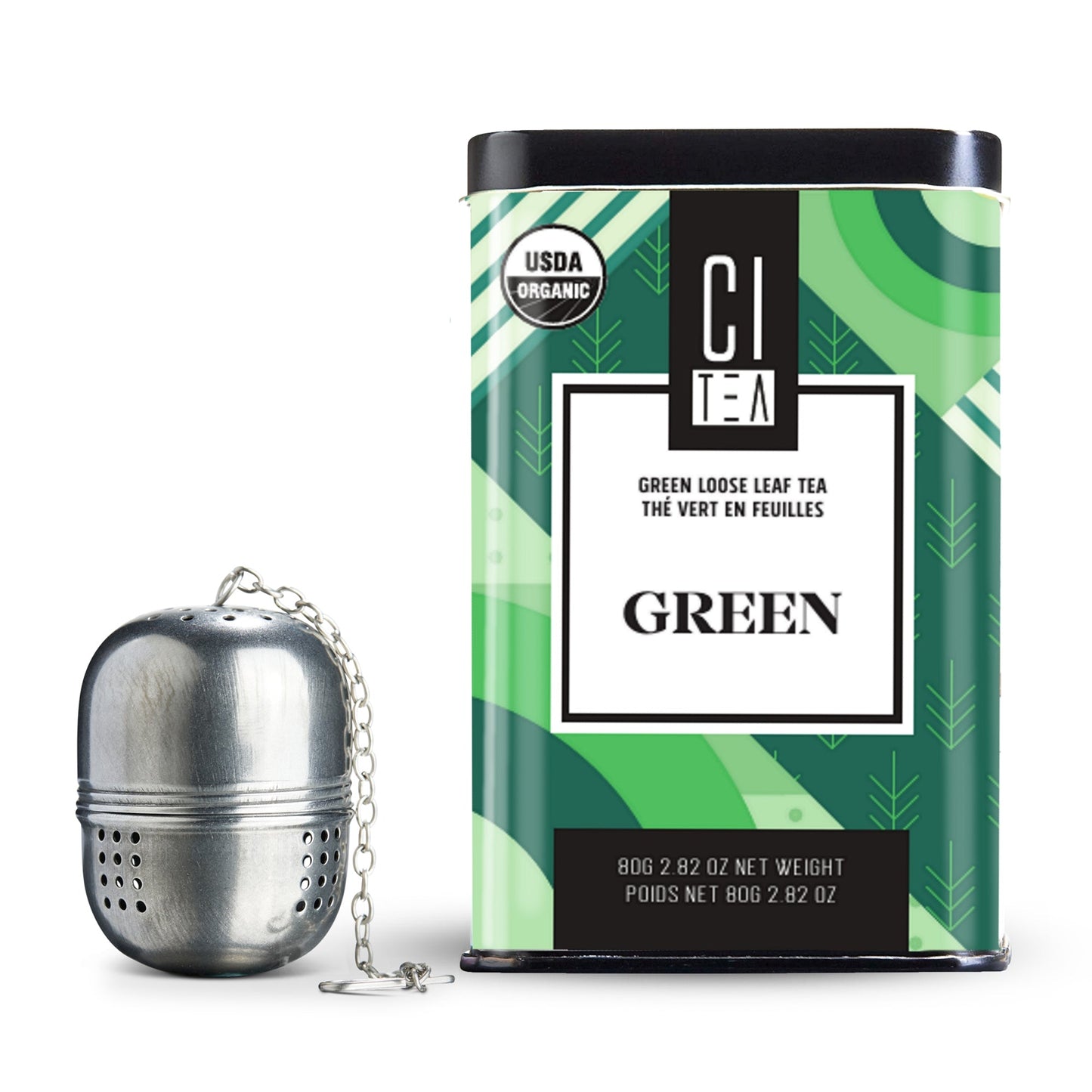 Thé Vert Bio en Vrac avec Infuseur à Thé - 80g