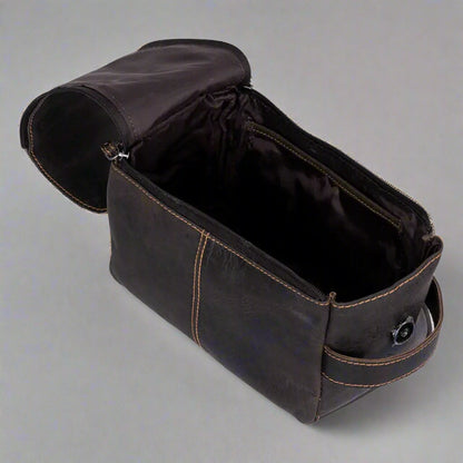 Trousse de toilette de voyage Darwin en cuir Greenwood