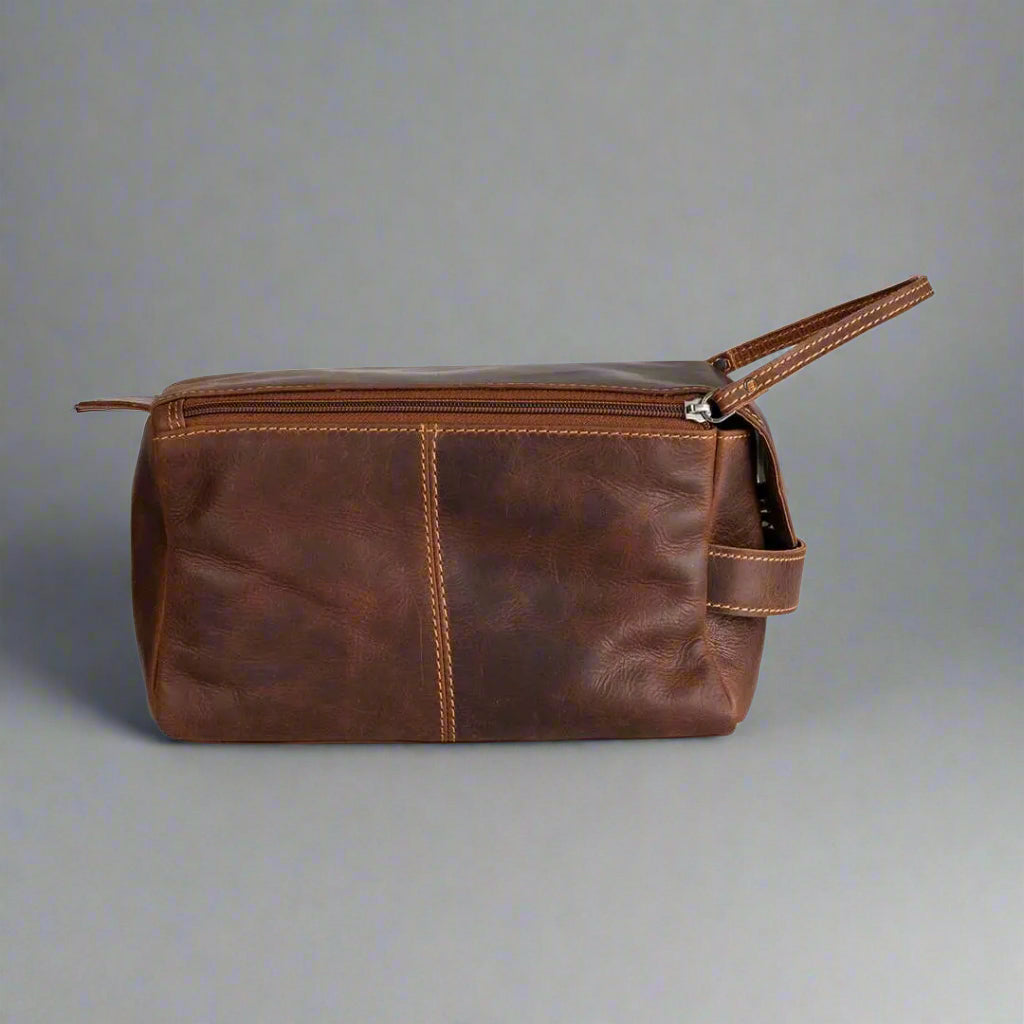 Trousse de toilette de voyage Darwin en cuir Greenwood
