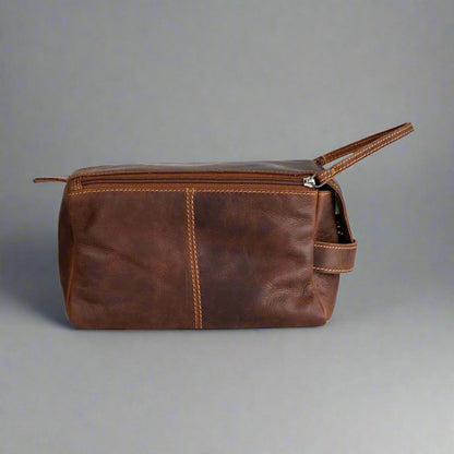 Trousse de toilette de voyage Darwin en cuir Greenwood