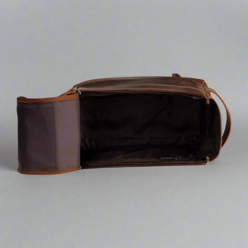 Trousse de toilette de voyage Darwin en cuir Greenwood