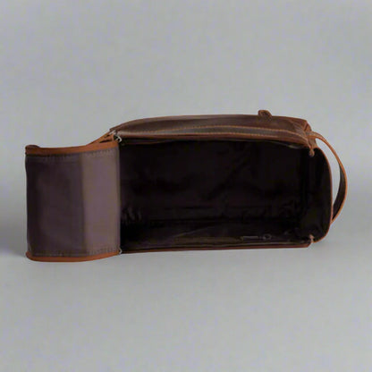 Trousse de toilette de voyage Darwin en cuir Greenwood