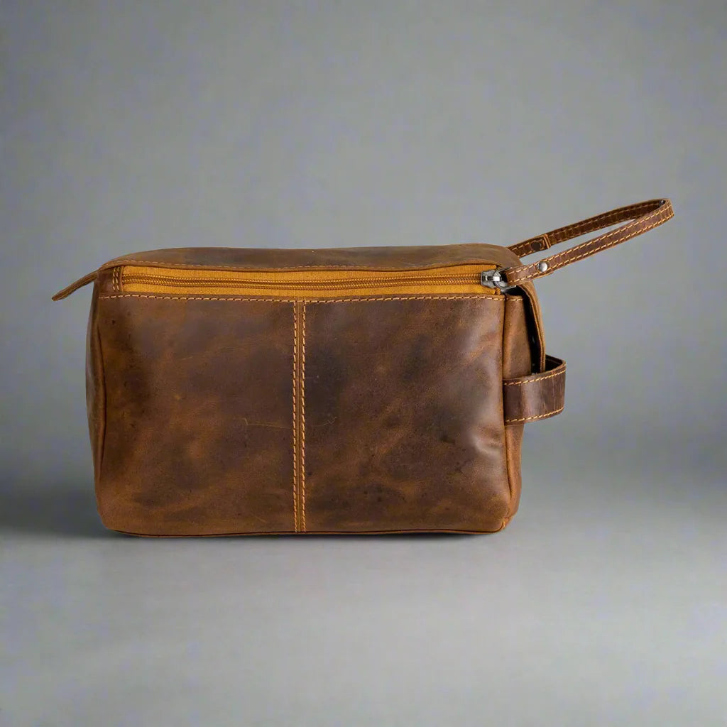 Trousse de toilette de voyage Darwin en cuir Greenwood