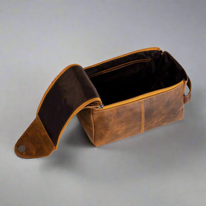 Trousse de toilette de voyage Darwin en cuir Greenwood