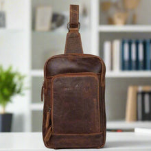 Sac à dos bandoulière Hamilton en cuir Greenwood