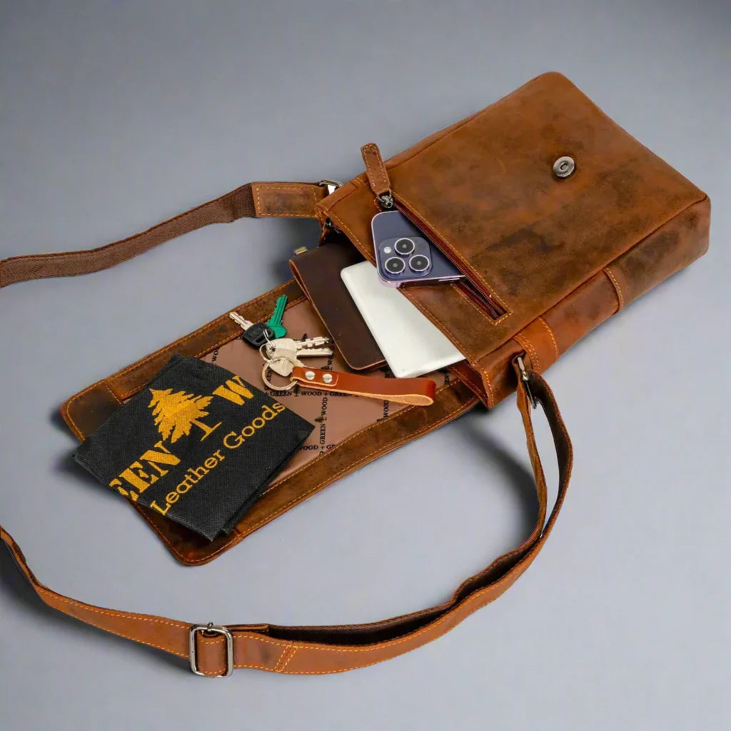 Sac bandoulière Henry Mini de Greenwood Leather