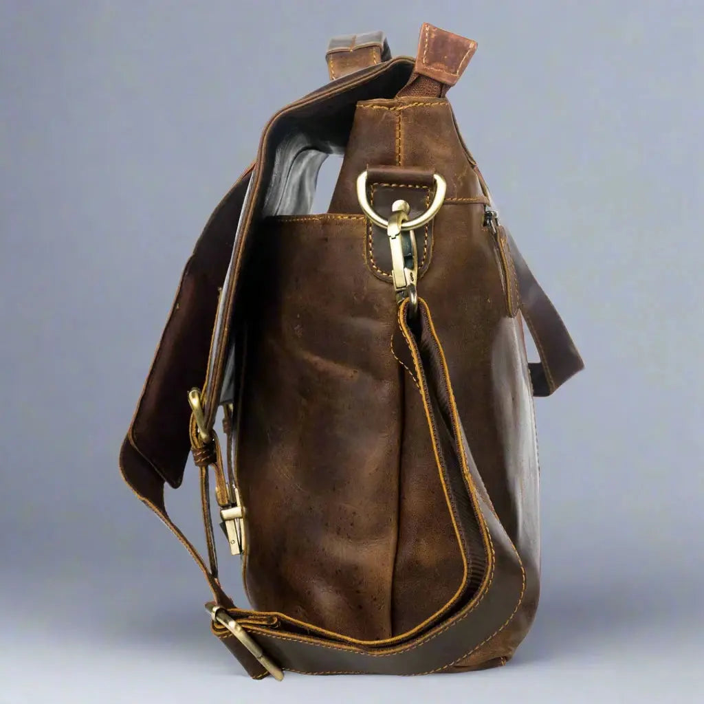 Sacoche pour ordinateur portable en cuir Greenwood