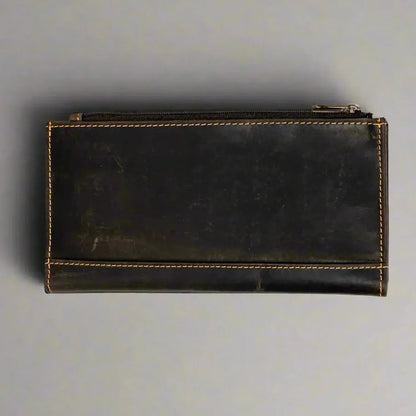 Portefeuille en cuir Greenwood avec protection RFID et poche zippée