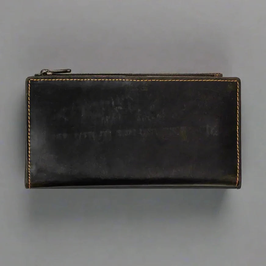Portefeuille en cuir Greenwood avec protection RFID et poche zippée