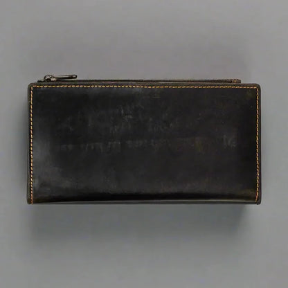 Portefeuille en cuir Greenwood avec protection RFID et poche zippée