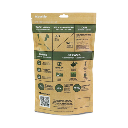 Mélange boréal indigène de mousse cultivable pour le soleil