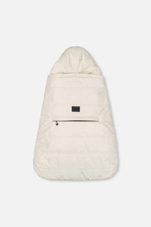 Housse multifonction 3-en-1 pour siège auto, poussette et porte-bébé, coloris blanc cassé