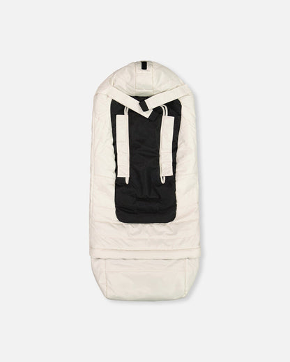 Evolutive Baby Footmuff Designed For Car Seat And Stroller Off-White