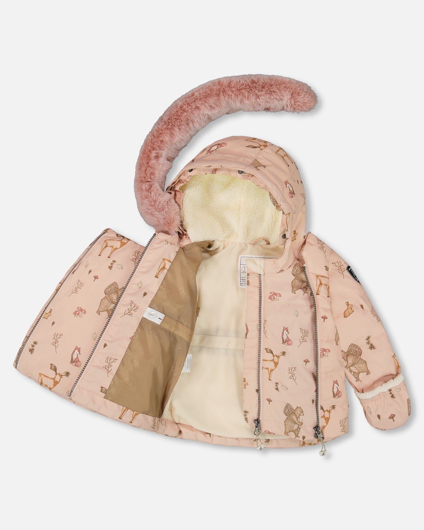 Ensemble de neige deux pièces pour bébé, rose poudré