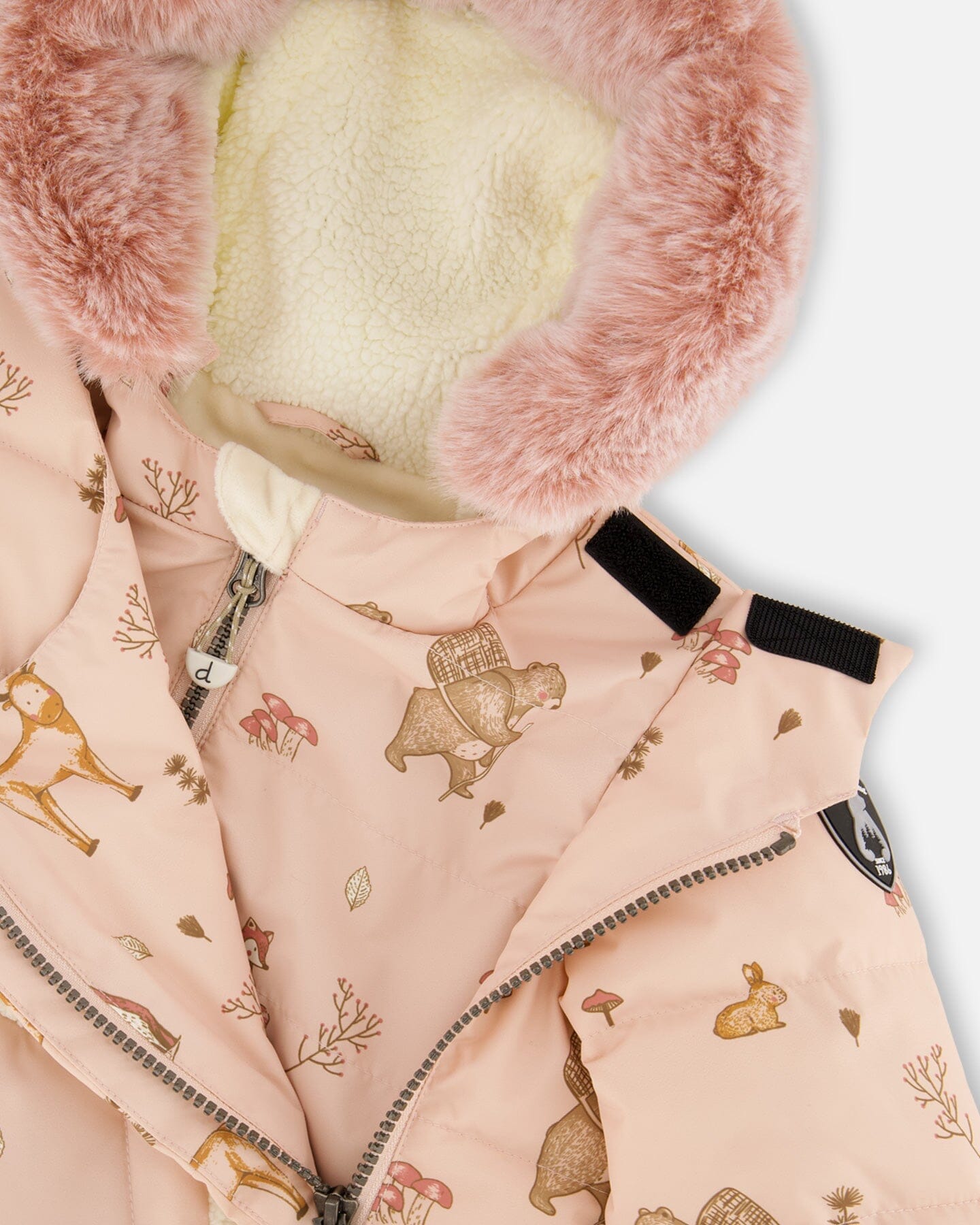 Ensemble de neige deux pièces pour bébé, rose poudré