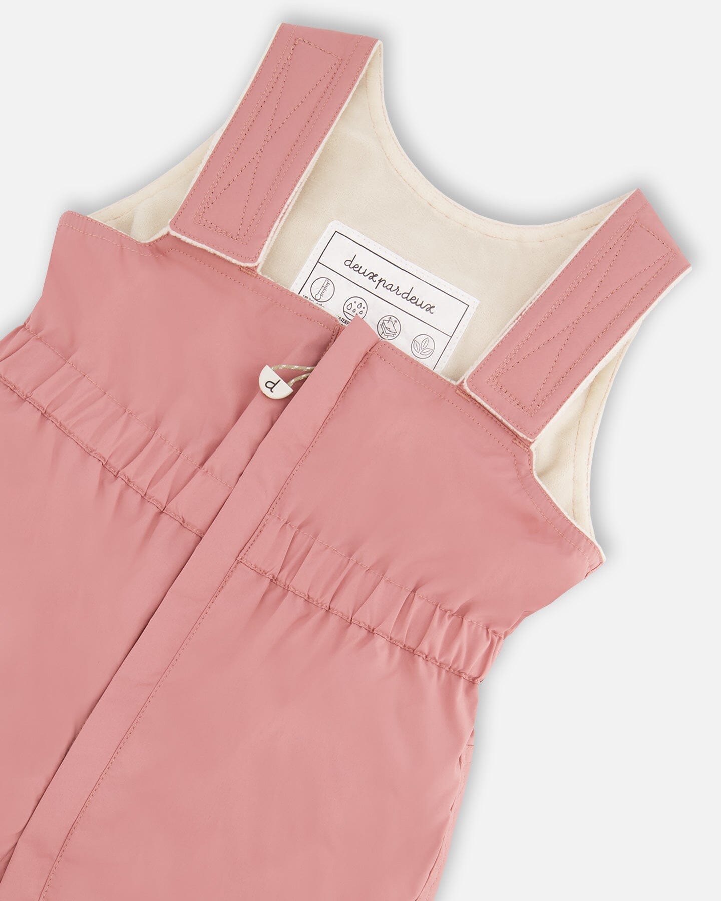 Ensemble de neige deux pièces pour bébé, rose poudré