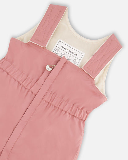 Ensemble de neige deux pièces pour bébé, rose poudré