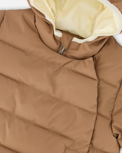 Manteau bouffant d'hiver compressible conçu pour les sièges auto Chanterelle