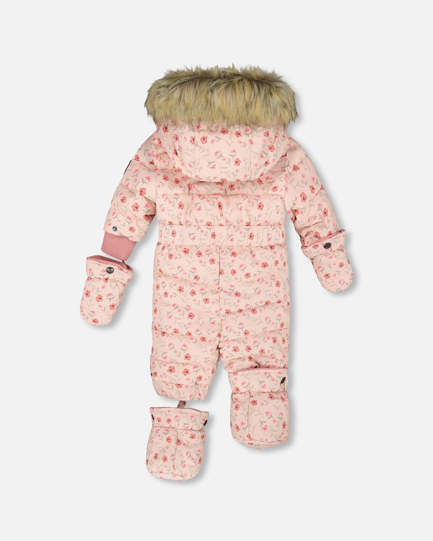 Combinaison bébé une pièce originale, motif Mini-Fleurs Rose