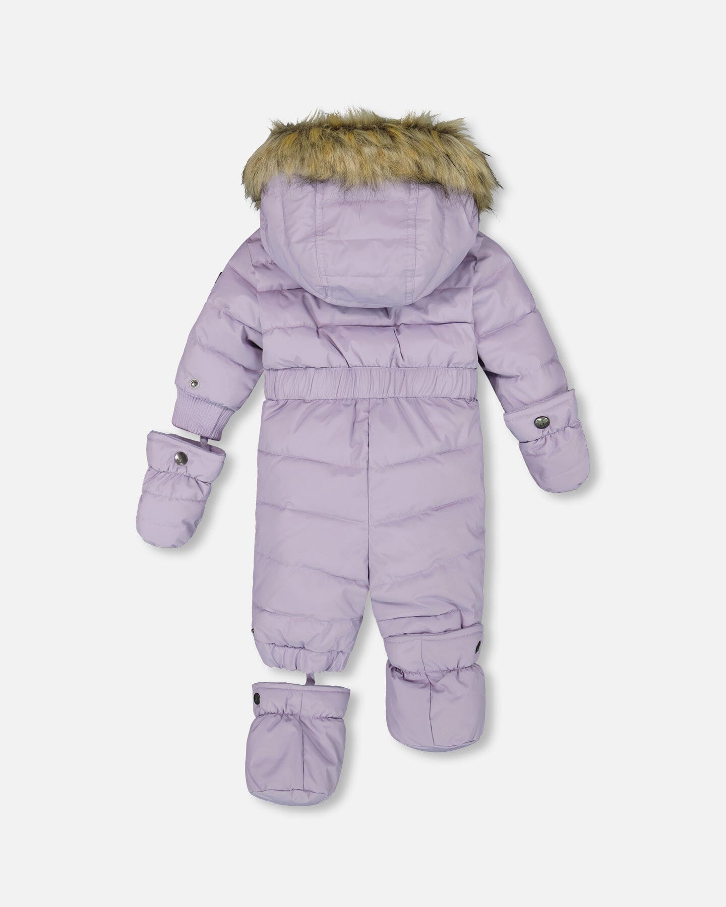 Combinaison de Neige Originale et Matelassée pour Bébé Une Pièce Violet Gris