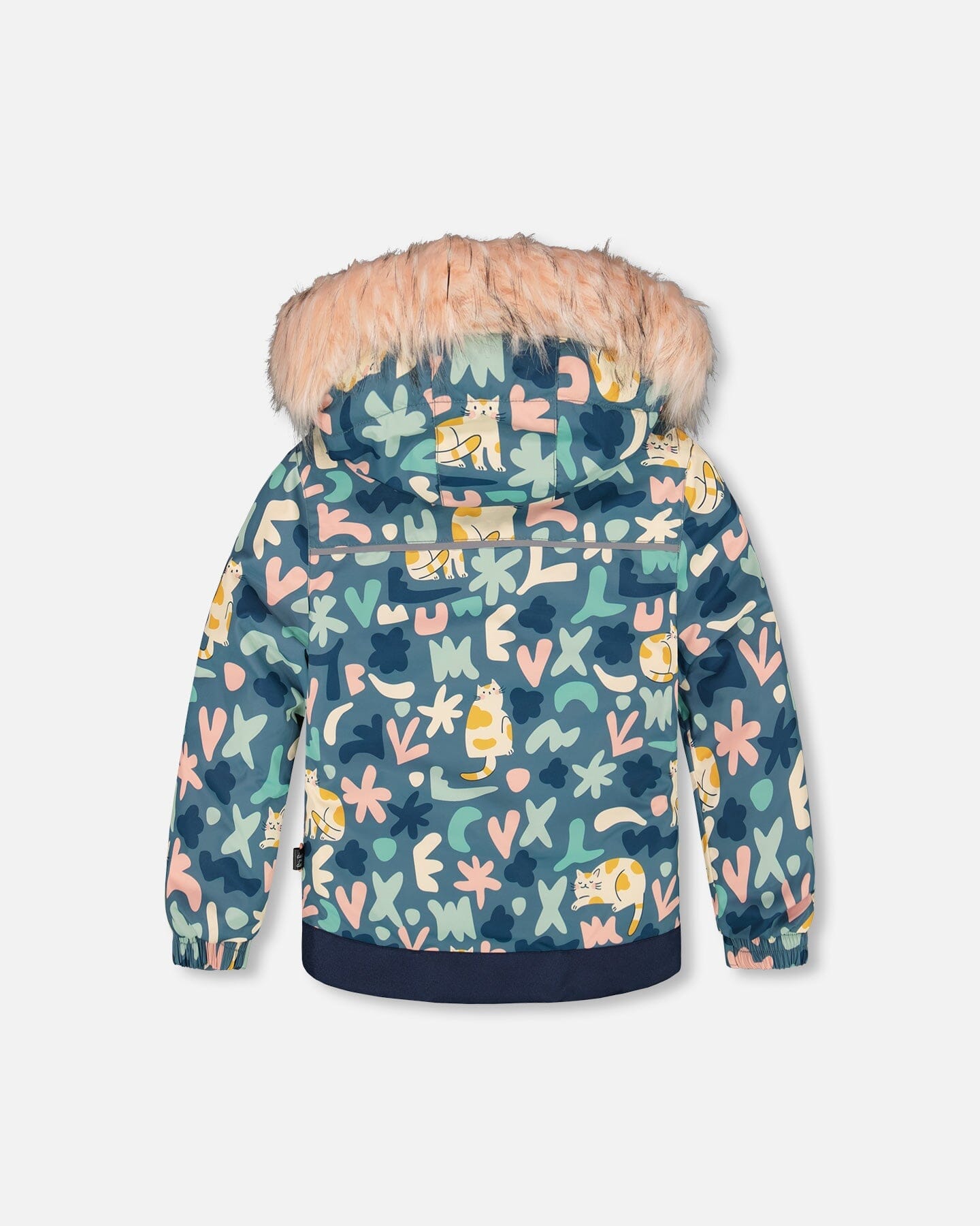 Combinaison de Neige Deux Pièces Avec Veste Imprimée Rose Vieux