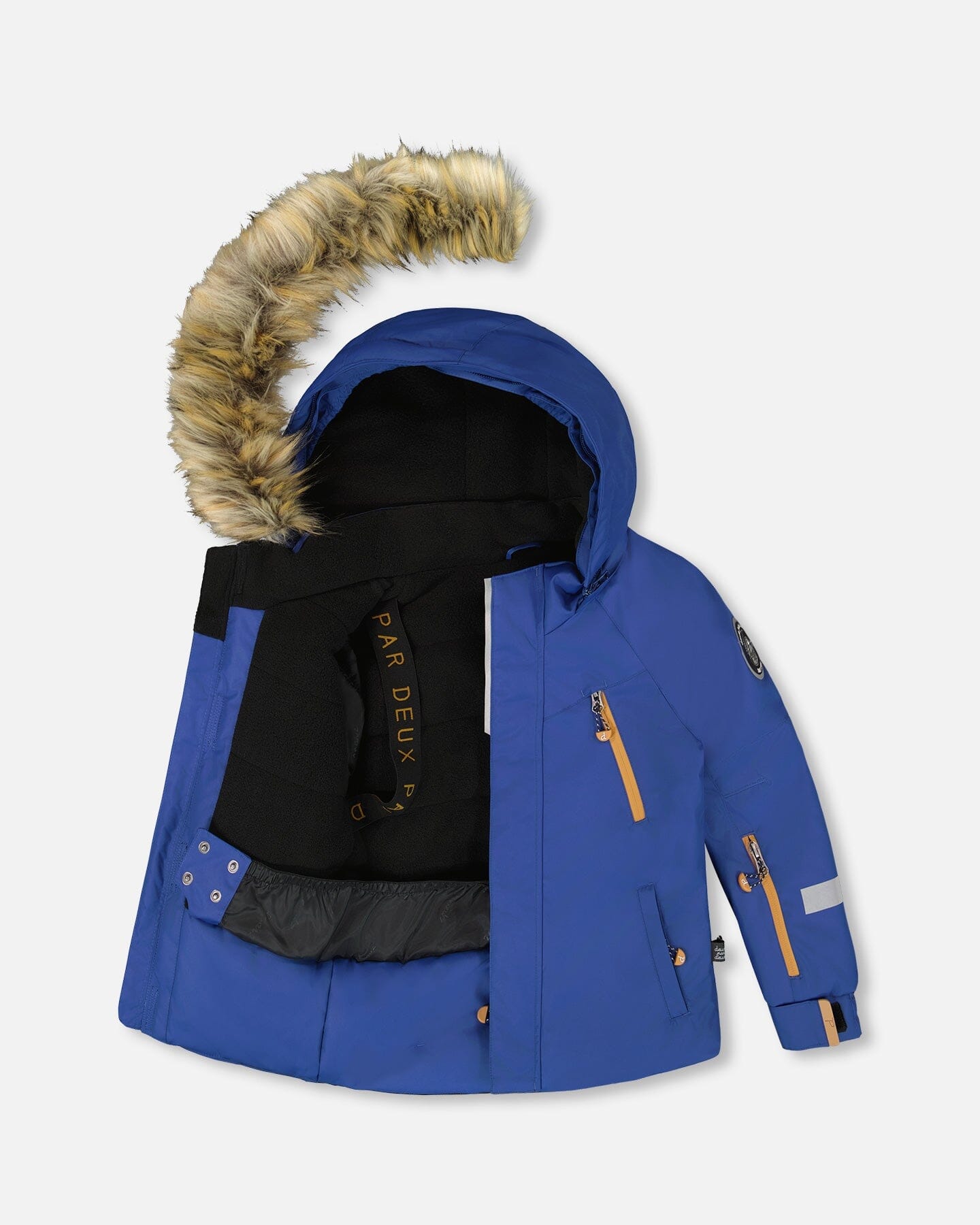 Combinaison de Neige Deux Pièces Bleu Marine et Marron