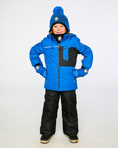 Ensemble de neige deux pièces avec veste contrastée noire