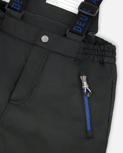 Ensemble de neige deux pièces avec veste contrastée noire