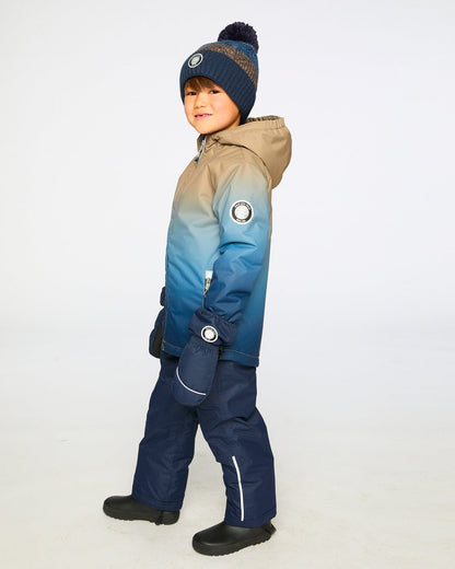 Two-Piece Chill Outerwear Set With Light Insulation Navy Blue