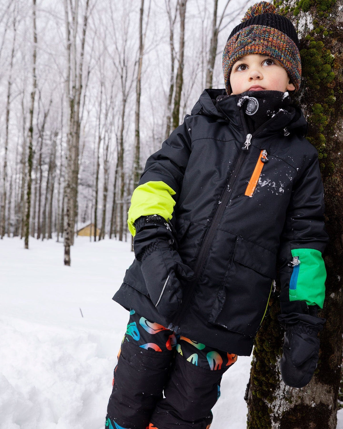 Two-Piece Play Snowsuit Smiley Face