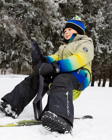 Ensemble de ski deux pièces avec veste dégradée noire