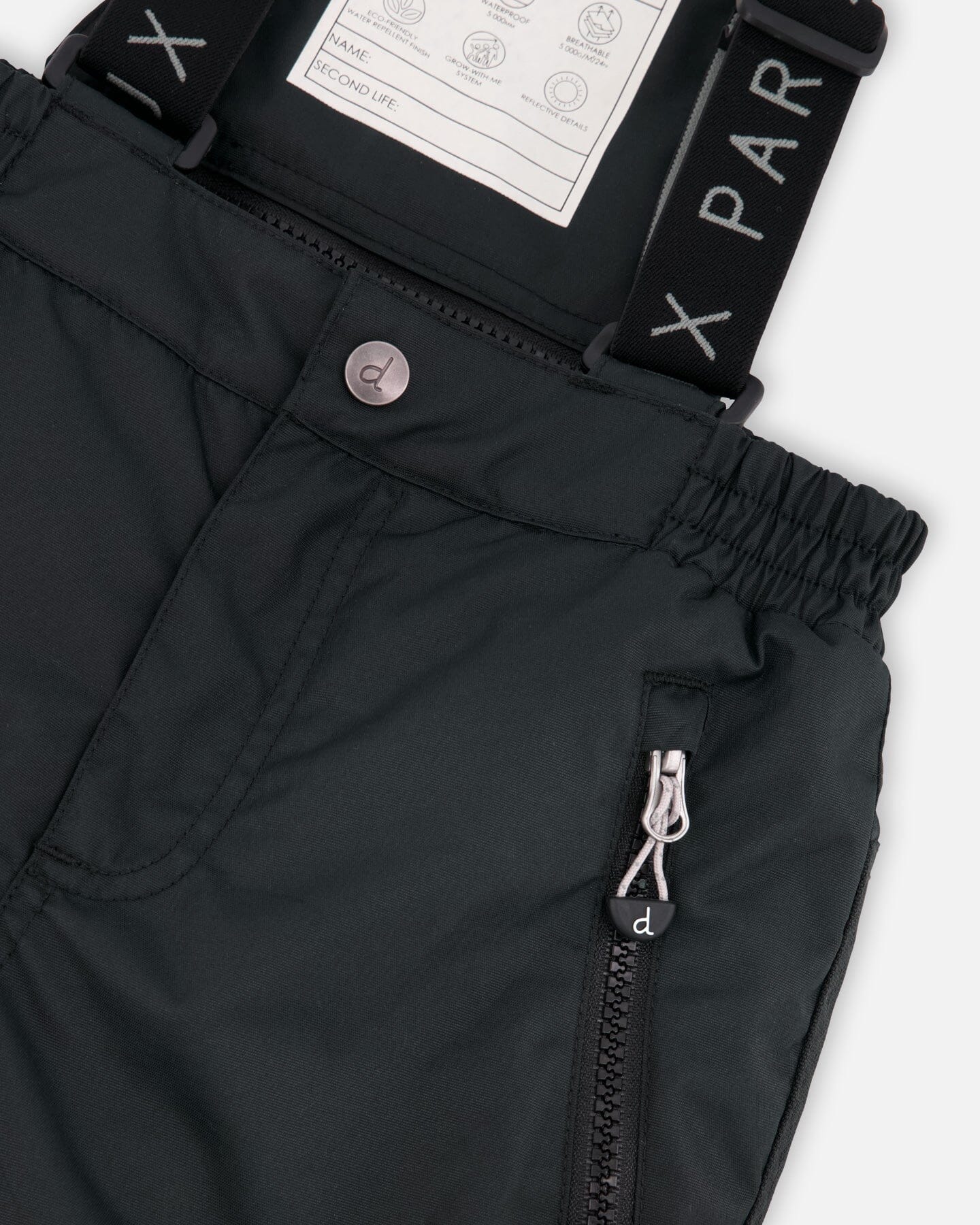 Two-Piece Play Snowsuit With Gradient Jacket Black