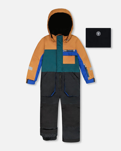One-Piece Play Snowsuit Colorblocked And Black